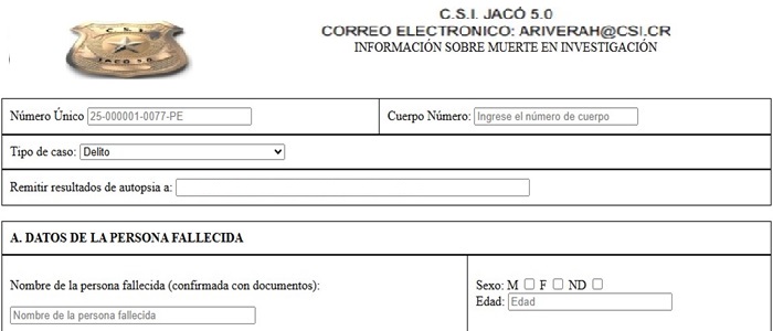 C.S.I. Jaco 5.0 Hoja de Muerte